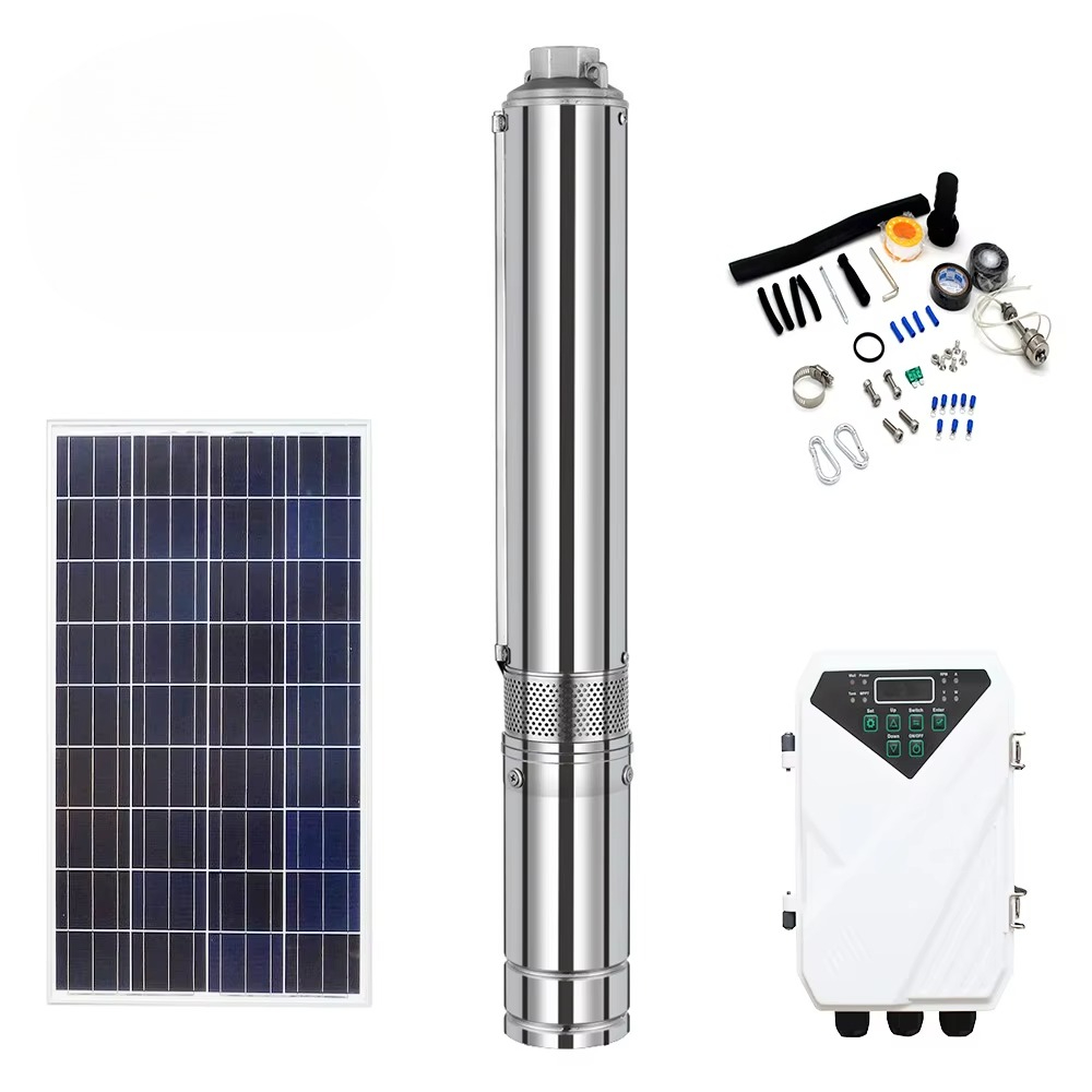 Solar Water Pump - Pompa głębinowa zanurzeniowa do nawadniania wysokociśnieniowego,