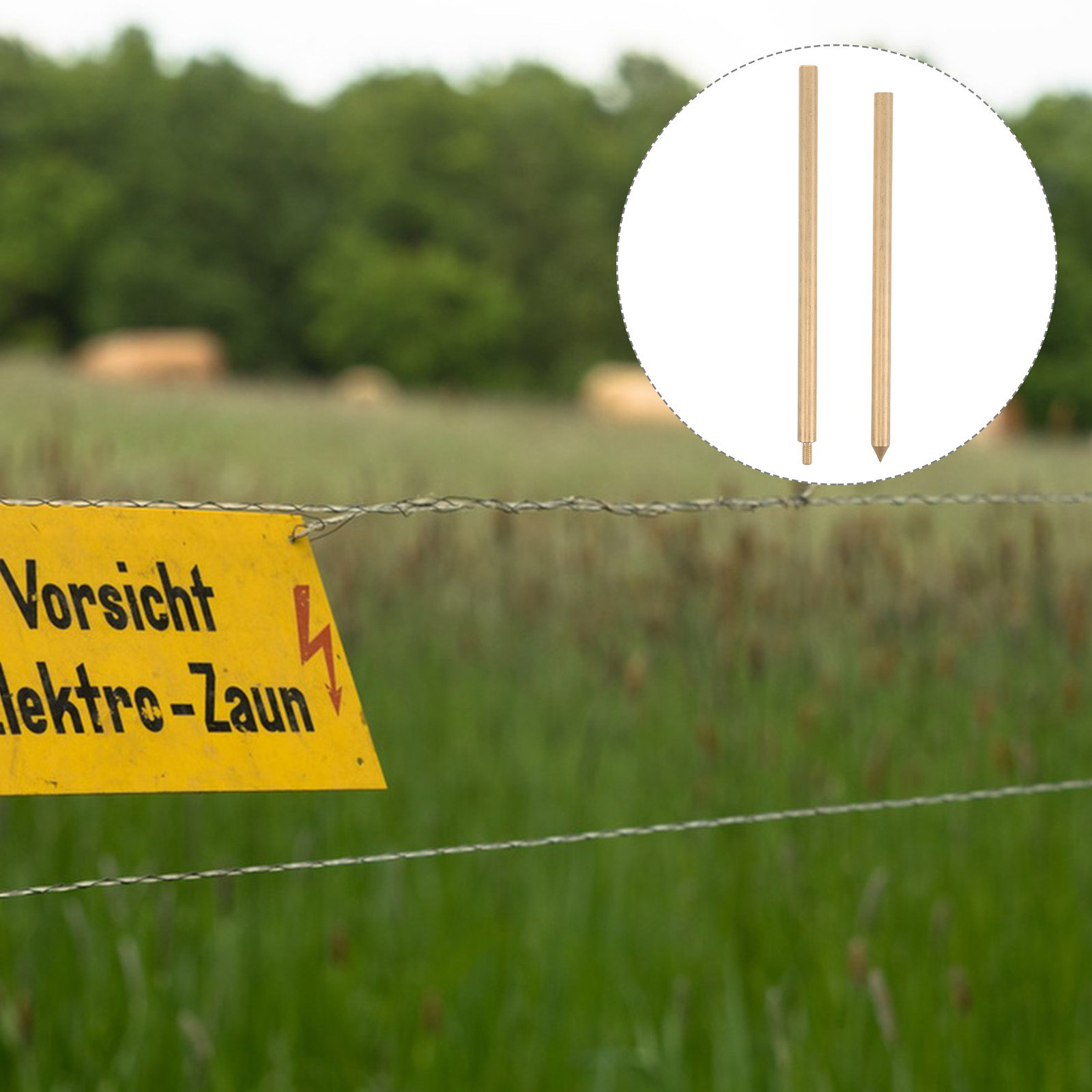 Earthing Grounding Rod - Pręt uziemiający do ogrodzeń 8 mm