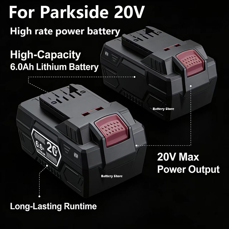 Agm Deep Cycle Battery - Akumulator do elektronarzędzi Parkside 20V, pełna