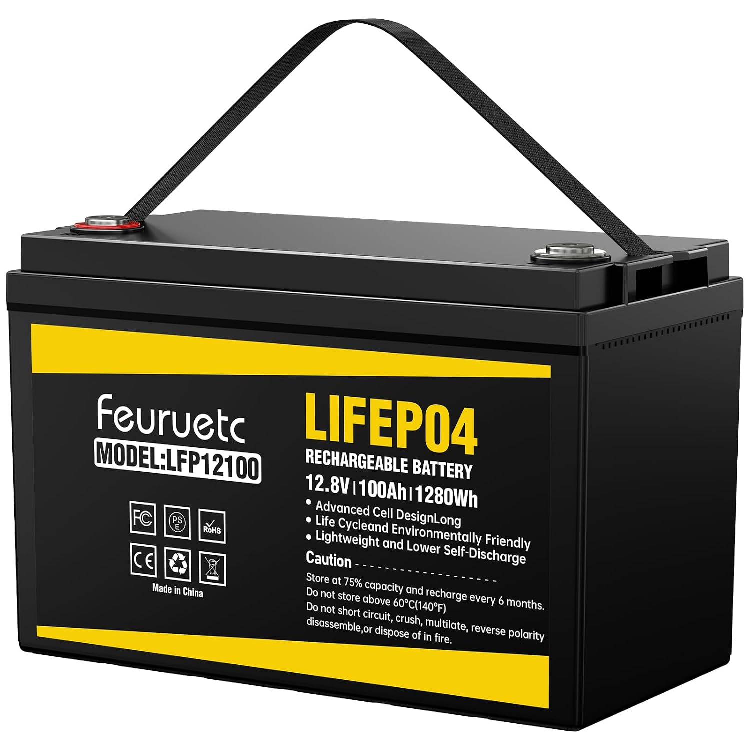 Lithium Battery 100Ah - Akumulator solarny LiFePO4 12V 100Ah –