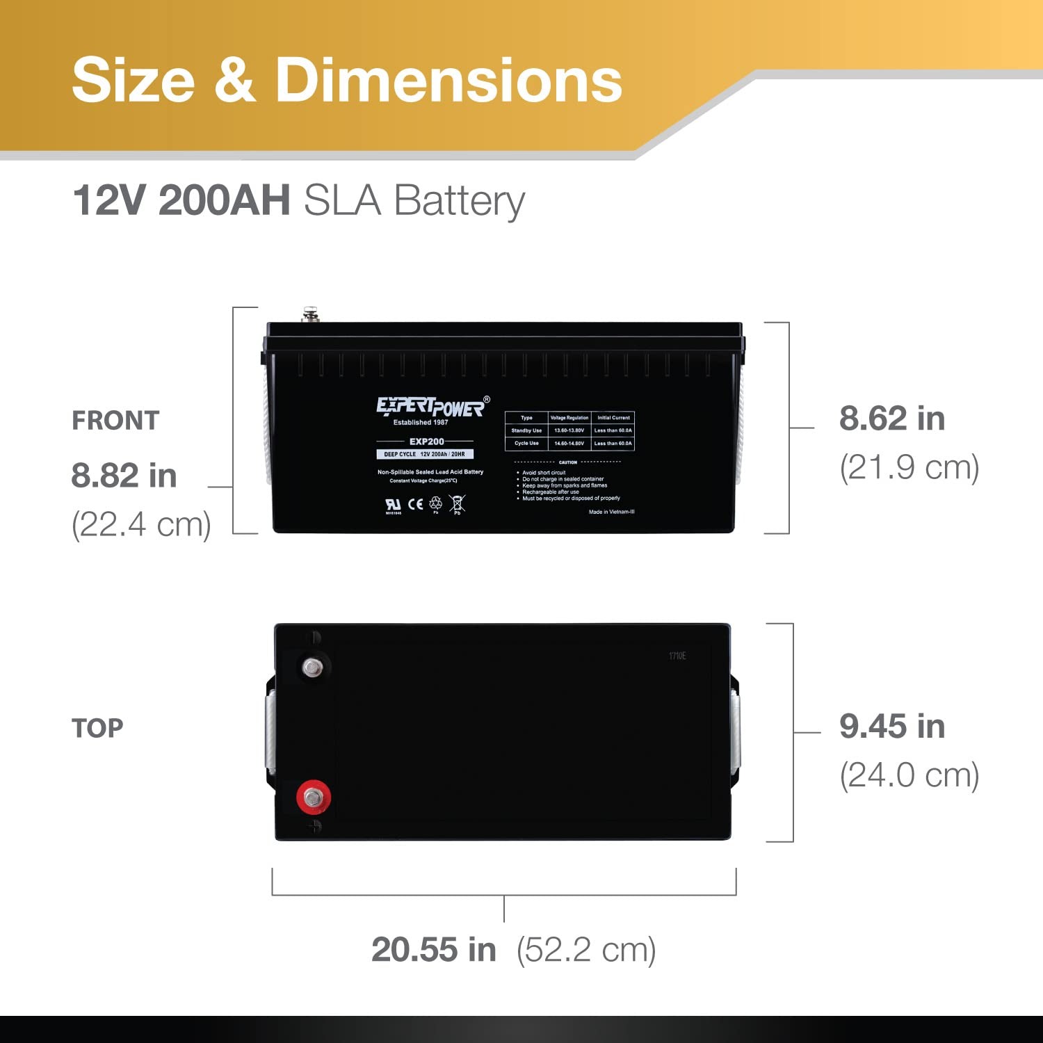 Akumulator AGM EXP200 12V 200A – Agm Deep Cycle Battery recenzja i cena