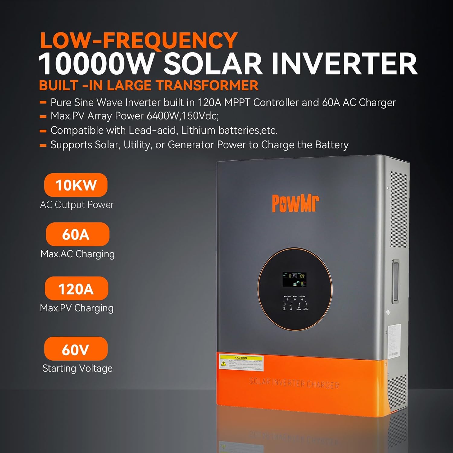 Falownik PowMr 10KW 5KW z Rozd – Solar Pump Controller recenzja i cena
